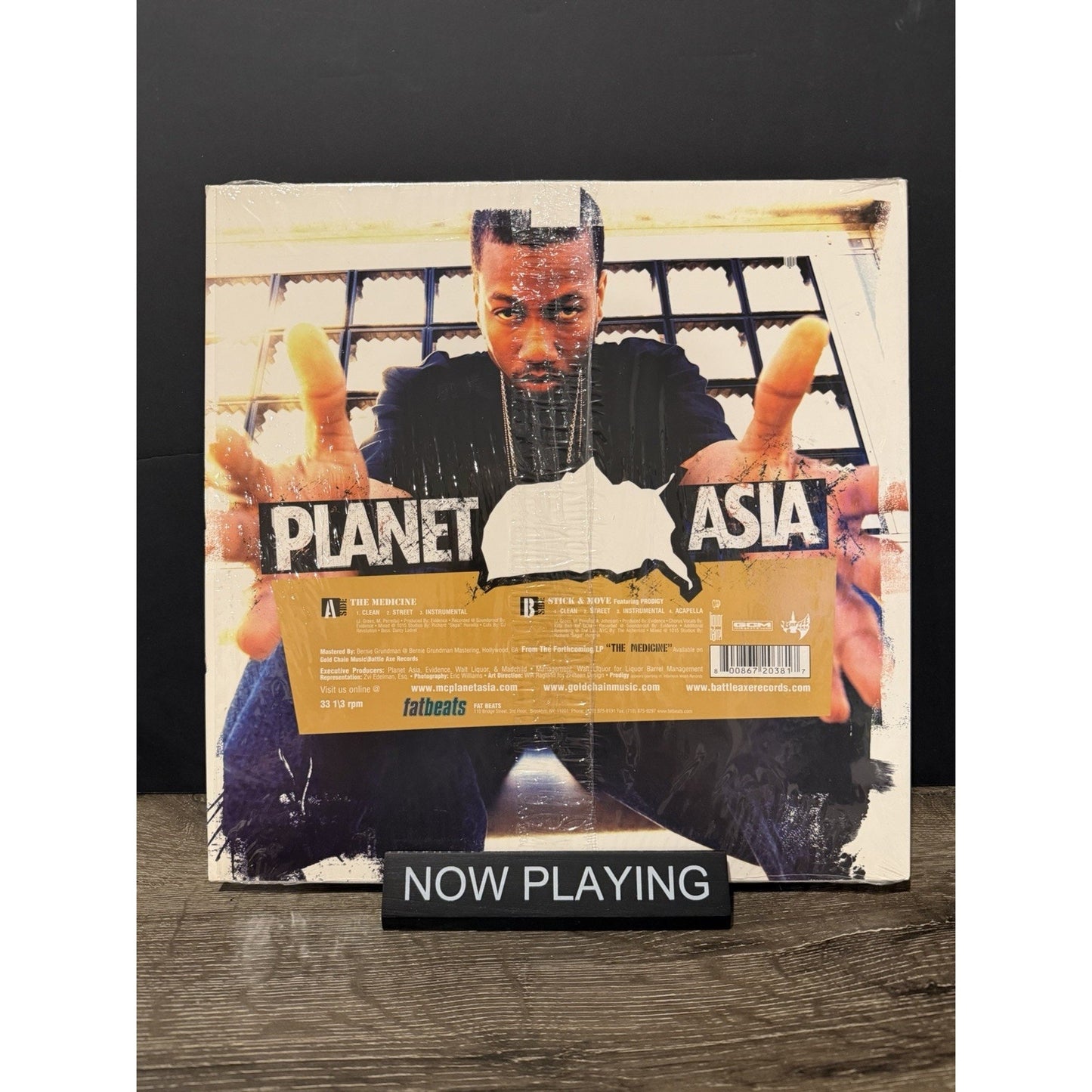 Planet Asia The Medicine Stick & Move Vinyl Single 12 inch Battle Axe Fat Beats