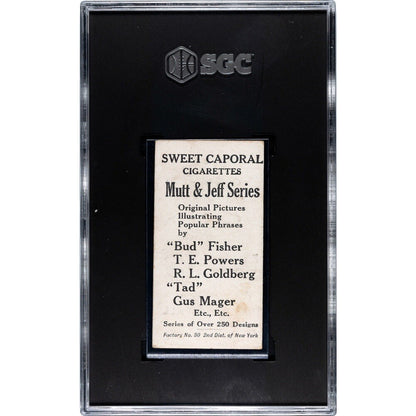 1906-11 Sweet Caporal Mutt & Jeff I’m The Guy That Done It All #7 SGC 3.5 VG+