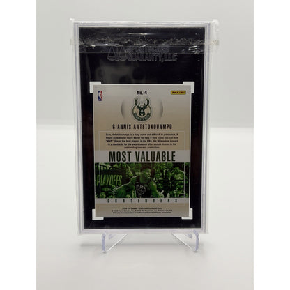 2018-19 Panini Contenders #4 Giannis Antetokounmpo Most Valuable Contenders SGC