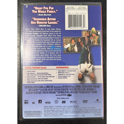 DVD Shanghai Knights 2003 Touchstone Pictures Jackie Chan Owen Wilson Movie