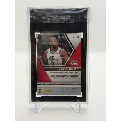2019-20 Panini Mosaic Kawhi Leonard #78 Basketball Card SGC 9.5 Mint LA Clippers