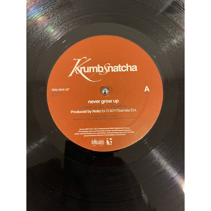 KRUMBSNATCHA - NEVER GROW UP / HERE WE GO (12") 2004!! RARE!! GURU + PETE ROCK