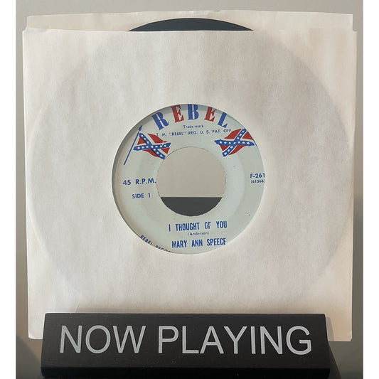 Rare Rebel Records Release Mary Ann Speece I Thought Of You / Two Empty Arms