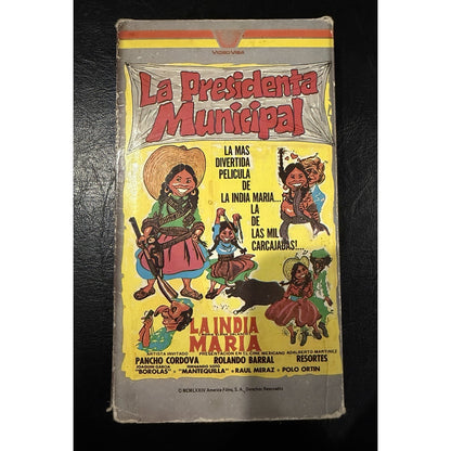La Presidenta Municipal - La India Maria, VHS Preowned Spanish Mexico Plays