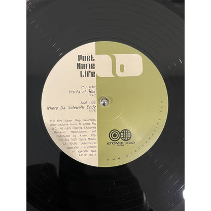 Poet Name Life ‎– Insula Of Reil / Where Da Sidewalk Endz 12" Vinyl Abstract Rap