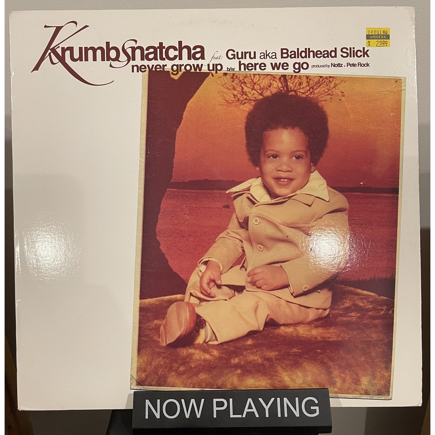 KRUMBSNATCHA - NEVER GROW UP / HERE WE GO (12") 2004!! RARE!! GURU + PETE ROCK