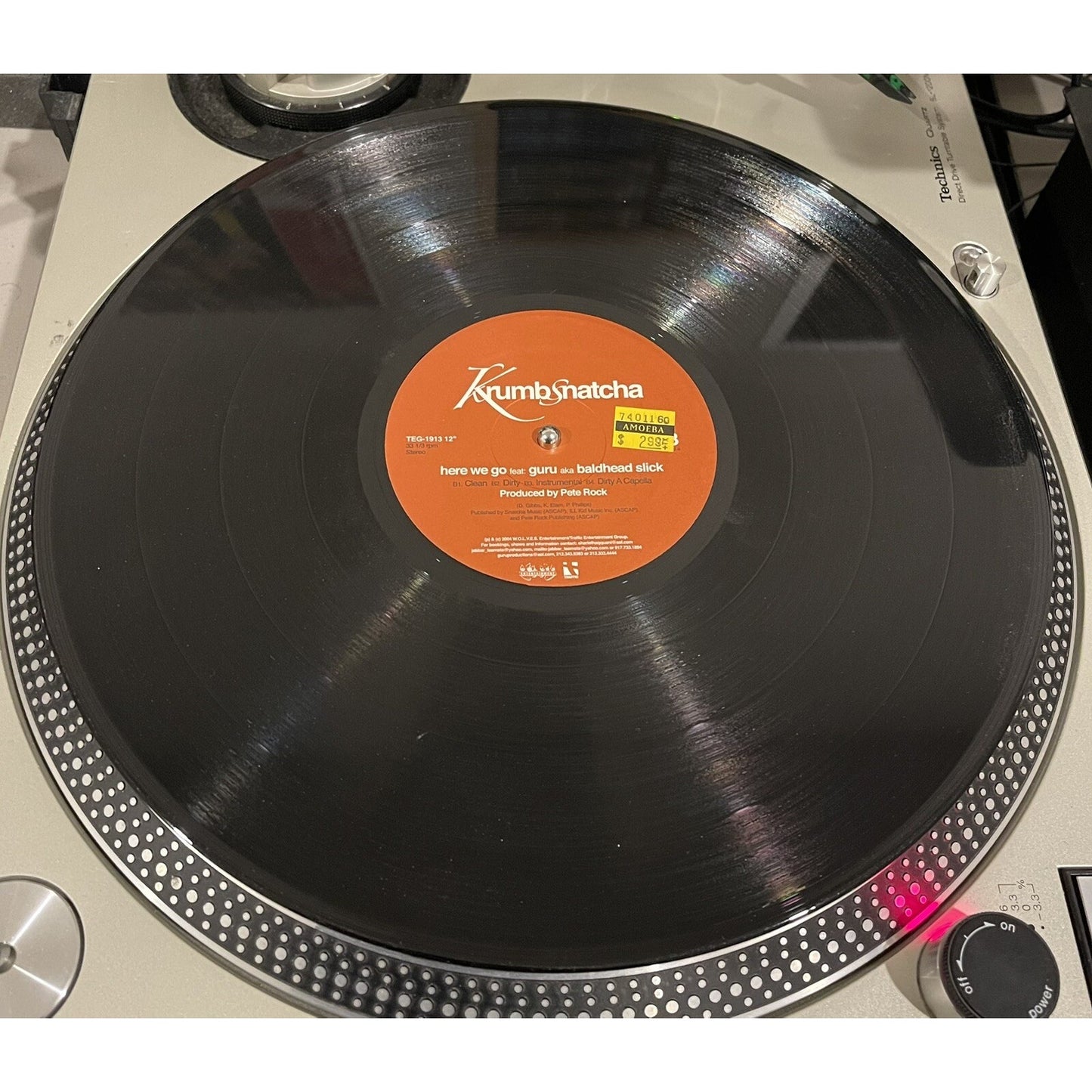 KRUMBSNATCHA - NEVER GROW UP / HERE WE GO (12") 2004!! RARE!! GURU + PETE ROCK