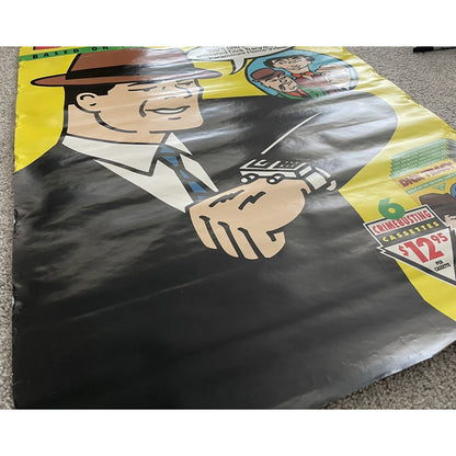 Rare Original The Animated Adventures of Dick Tracy Poster VHS Video 27x39.5"