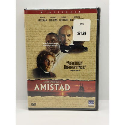 Amistad DVD - Steven Spielberg Morgan Freeman Djimon Hounsou Anthony Hopkins New