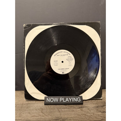 The Human League Don't You Want Me Baby 12" Single White Label Promo Record