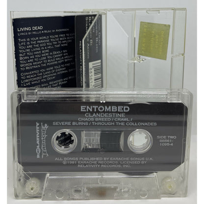 Entombed Clandestine Original Tape Earache Death Metal Dismember Unleashed