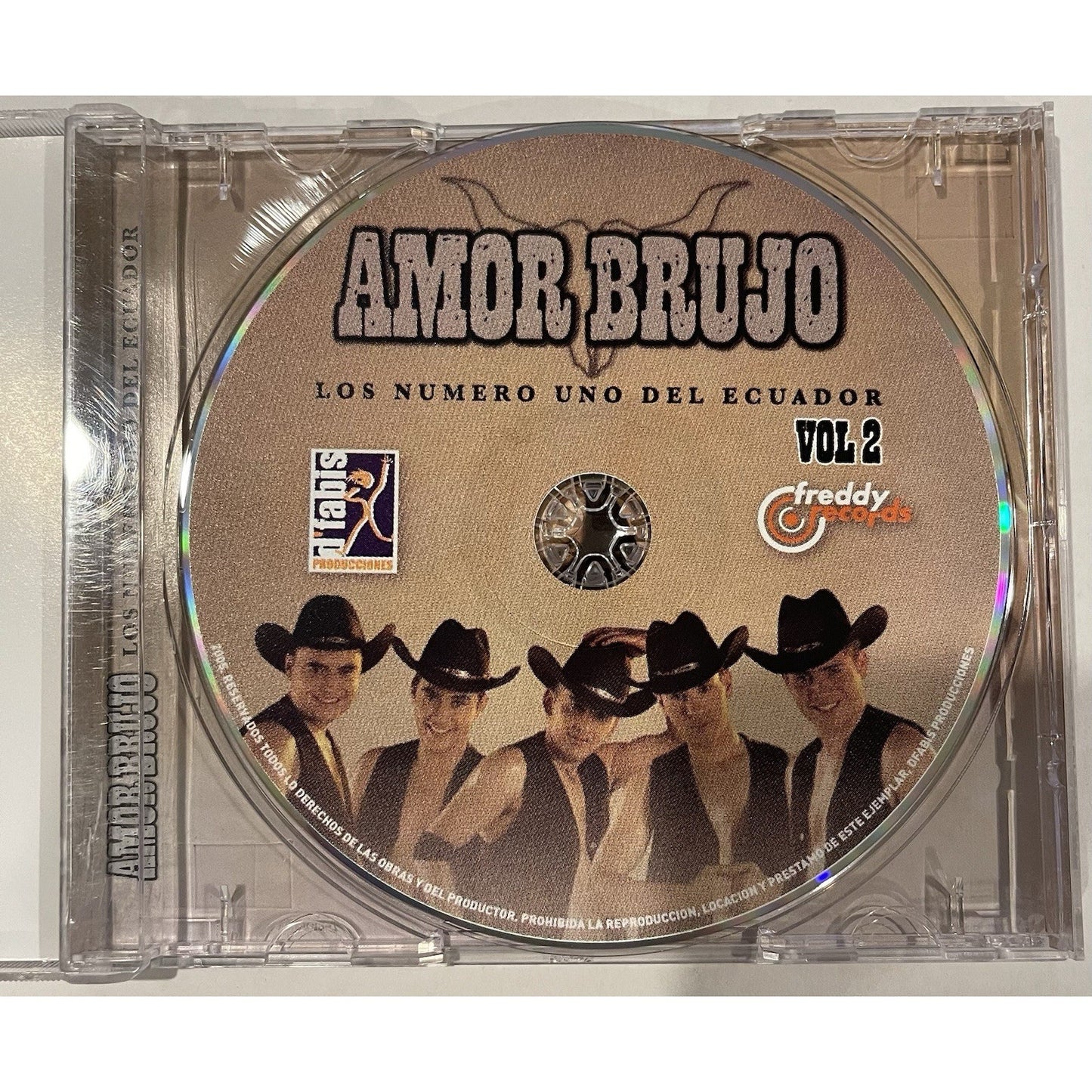 Very Rare Preowned Out of Print CD Amor Brujo Los Numero Uno Del Ecuador 2005