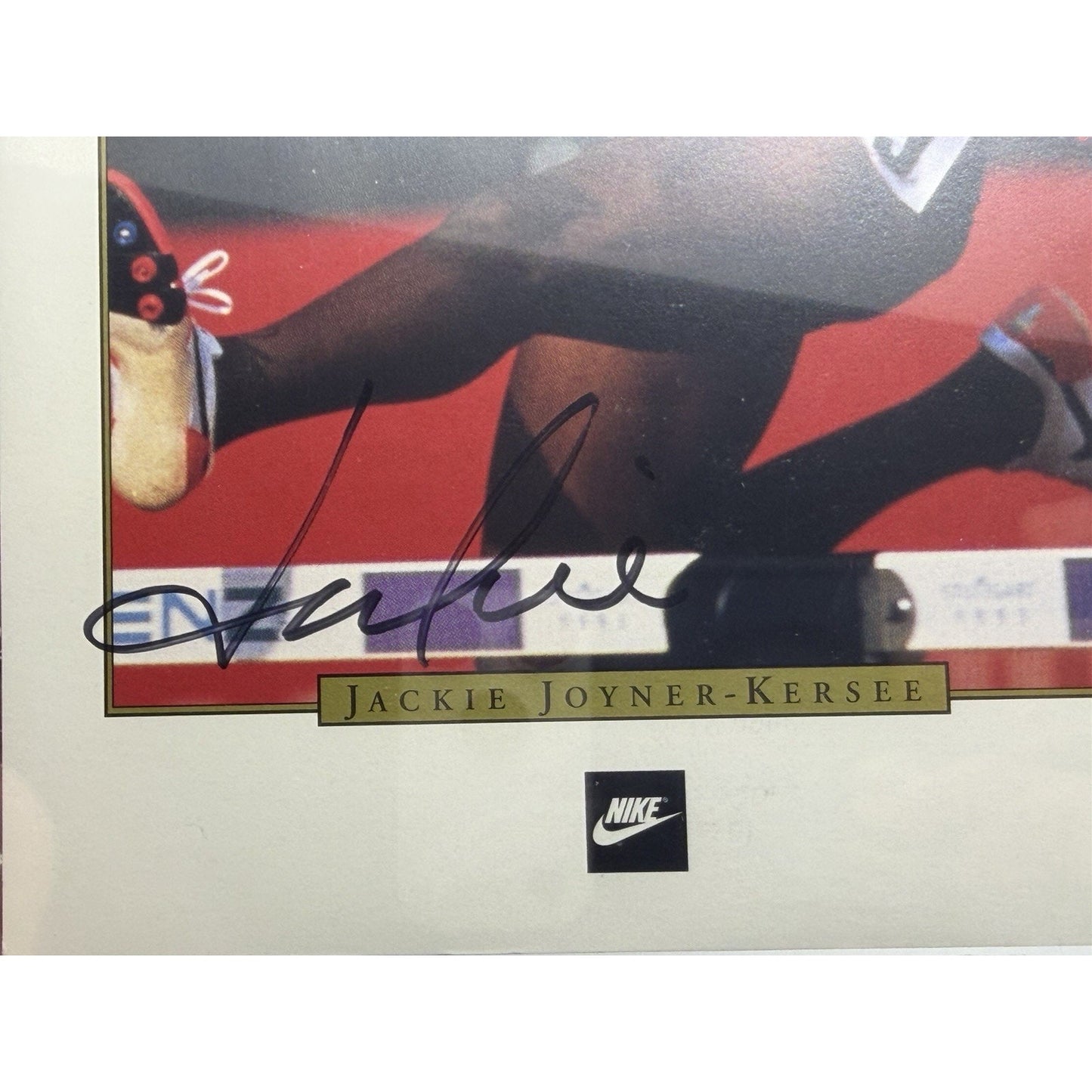 Jackie Joyner Kersee USA Gold Signed 5X7 Postcard Beckett COA Autographed.