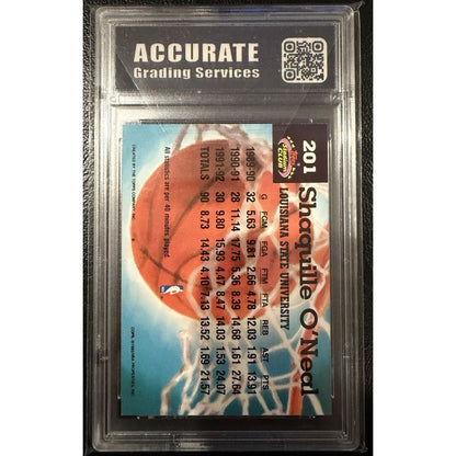 Shaquille O’Neal Lot Of 2 Graded Rare AGS 9 Mint Shaq Lakers Magic HOF