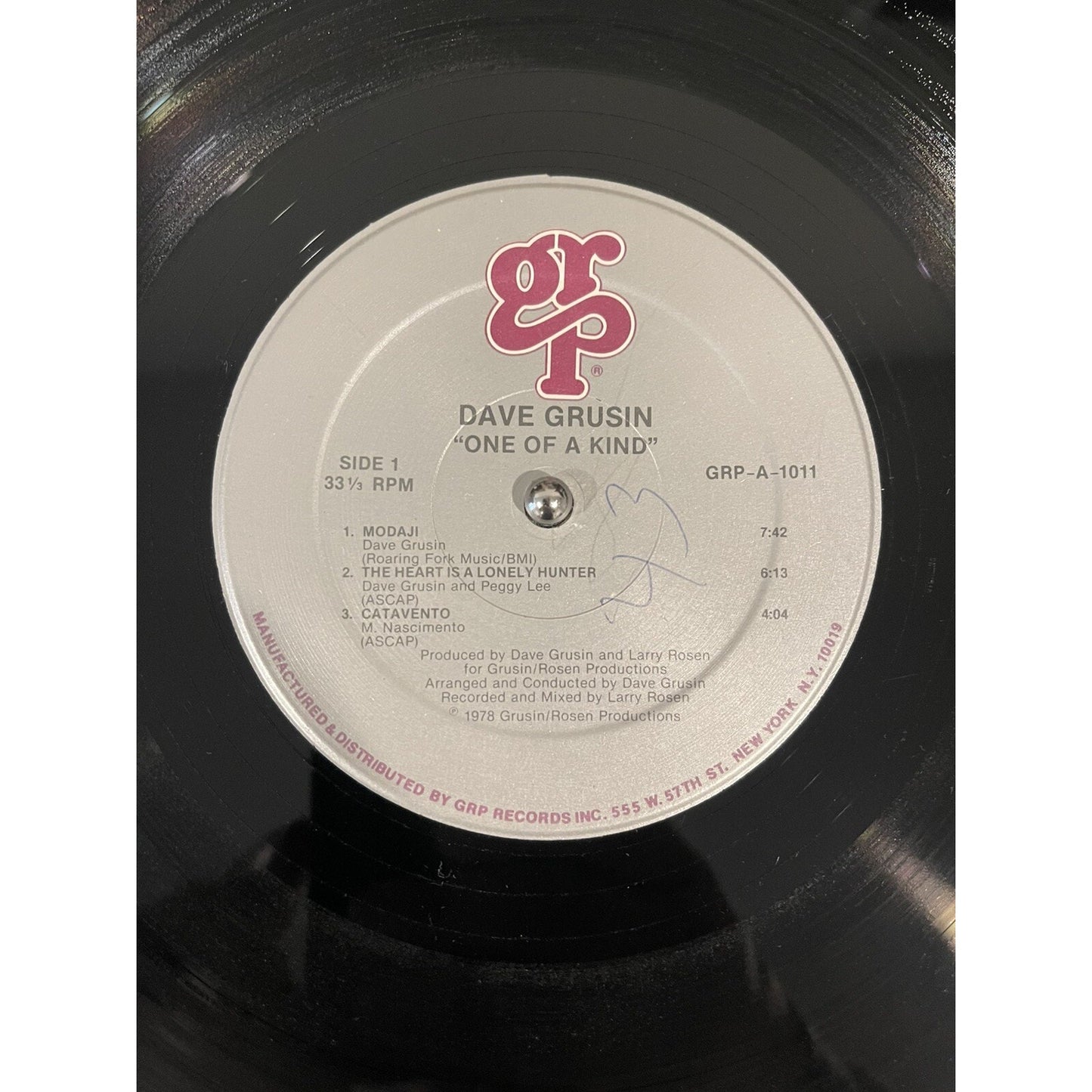 Dave Grusin - One Of A Kind (1984) Vinyl LP Jazz Fusion Funk GRP-A-1011