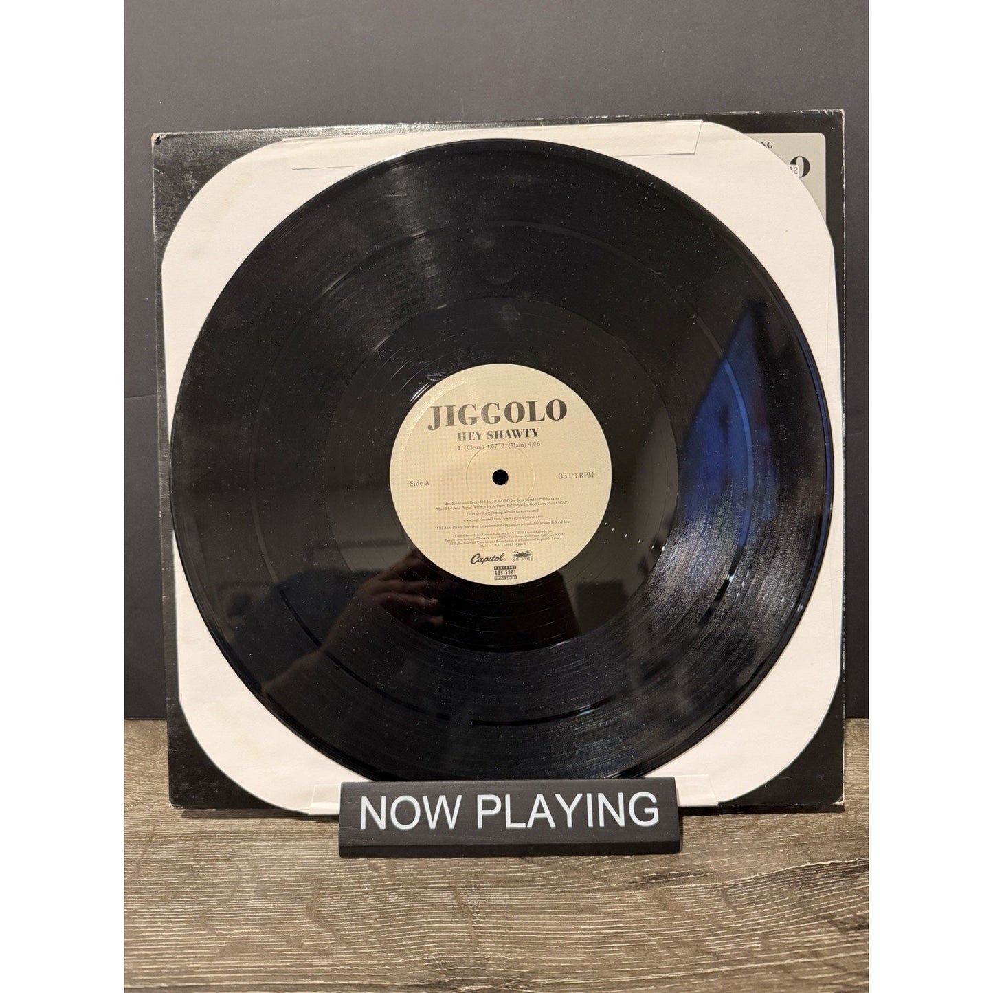 Jiggolo – Hey Shawty 12" Single Record 2004 Capitol Hip Hop 33 RPM Suave House 2
