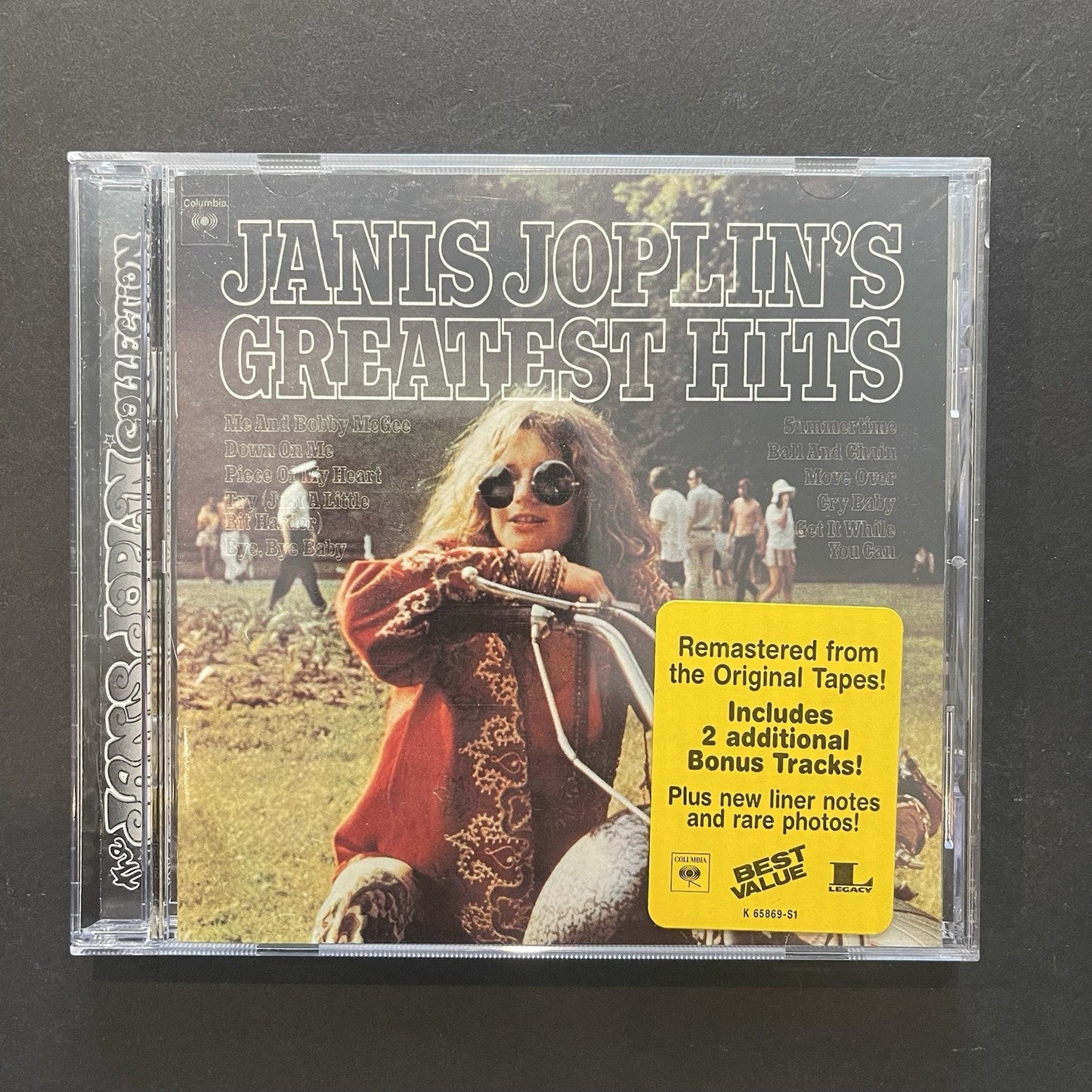 Janis Joplin's Greatest Hits CD Woodstock 1960's era Singer Rock Classic VG