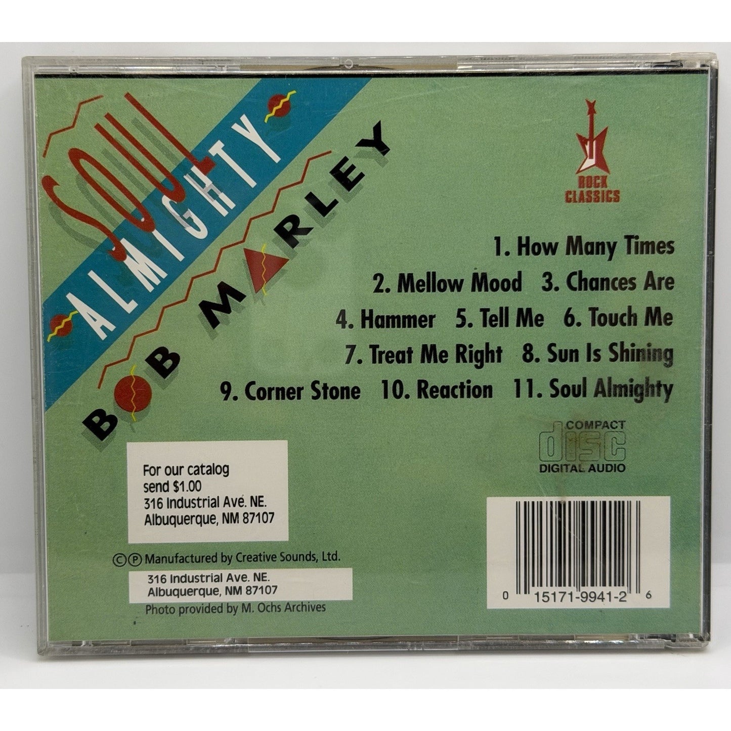 Bob Marley - Soul Almighty CD SSI 9941 Reggae Classics Preowned Roots Jah Ska