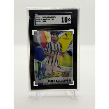 2020-21 Topps Chrome UCL Future Stars Dejan Kulusevski #FS-DK SGC 10 Gem Mint