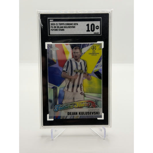 2020-21 Topps Chrome UCL Future Stars Dejan Kulusevski #FS-DK SGC 10 Gem Mint
