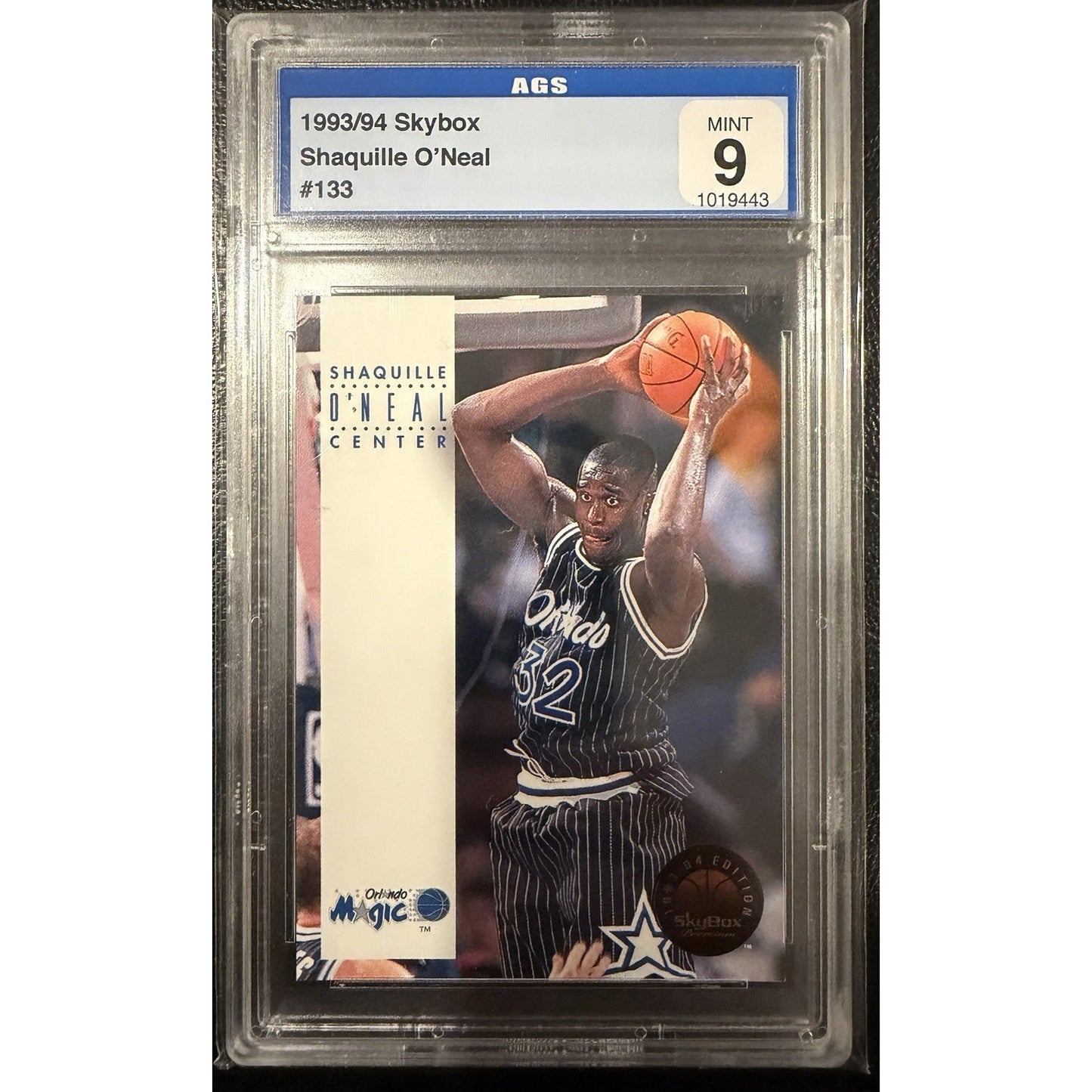 Shaquille O’Neal Lot Of 2 Graded Rare AGS 9 Mint Shaq Lakers Magic HOF