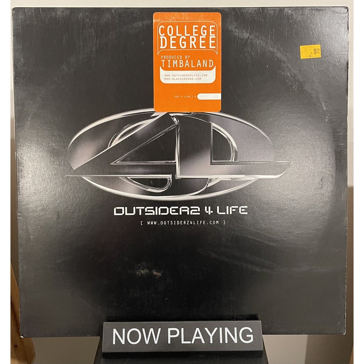 Outsiderz 4 Life College Degree Blackground Ent Promo Single Vinyl Record Album
