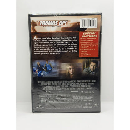 The Life of David Gale Widescreen DVD 2003 Kate Winslet Brand New Factory Sealed