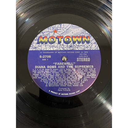 Diana Ross and The Supremes Farewell 2 Vinyl Record Set With Booklet Hole Punch