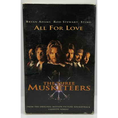 Three Musketeers: All For Love - Sting, Rod Stewart, Bryan Adams Cassette Single