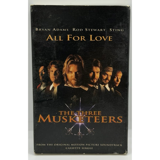 Three Musketeers: All For Love - Sting, Rod Stewart, Bryan Adams Cassette Single