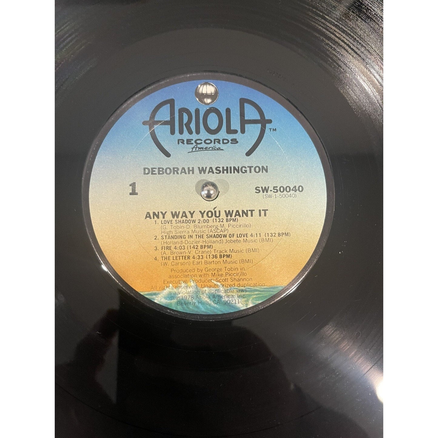 Deborah Washington Any Way You Want It LP Vinyl Record Used 1978 Ariola Funk