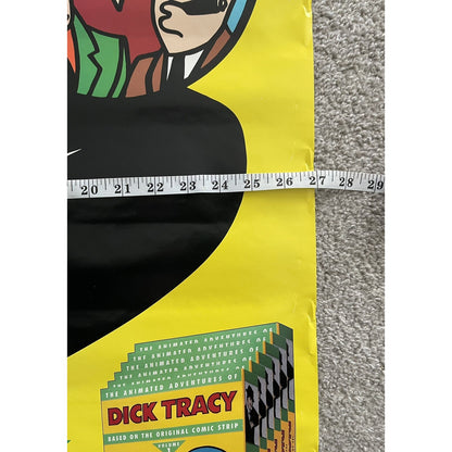 Rare Original The Animated Adventures of Dick Tracy Poster VHS Video 27x39.5"