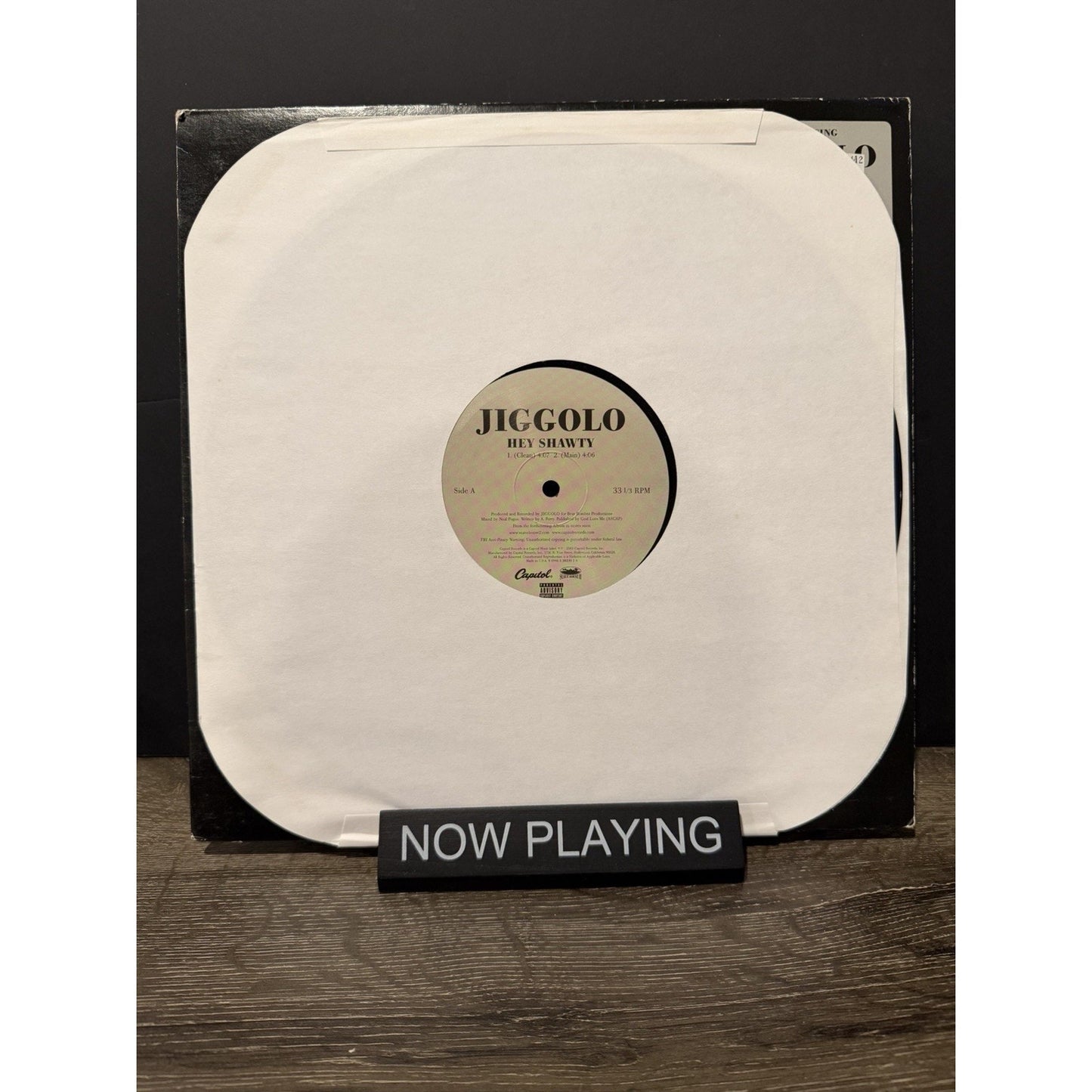 Jiggolo – Hey Shawty 12" Single Record 2004 Capitol Hip Hop 33 RPM Suave House 2