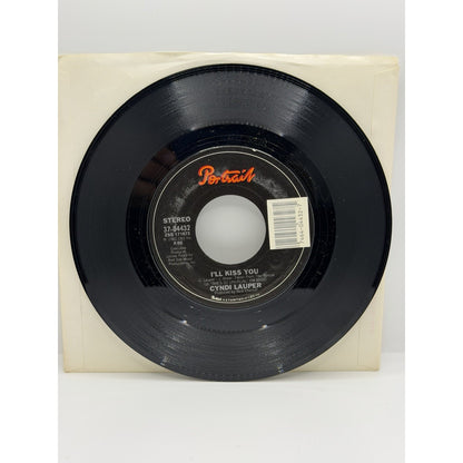 Cyndi Lauper Time After Time + I’ll Kiss You 45 RPM Vinyl Out Of Print 7” Pop