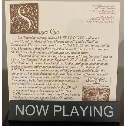 Live Spyro Gyra  Heliopolis & Jubliee Morning Dance 1979 Promo 7 Inch 33 RPM