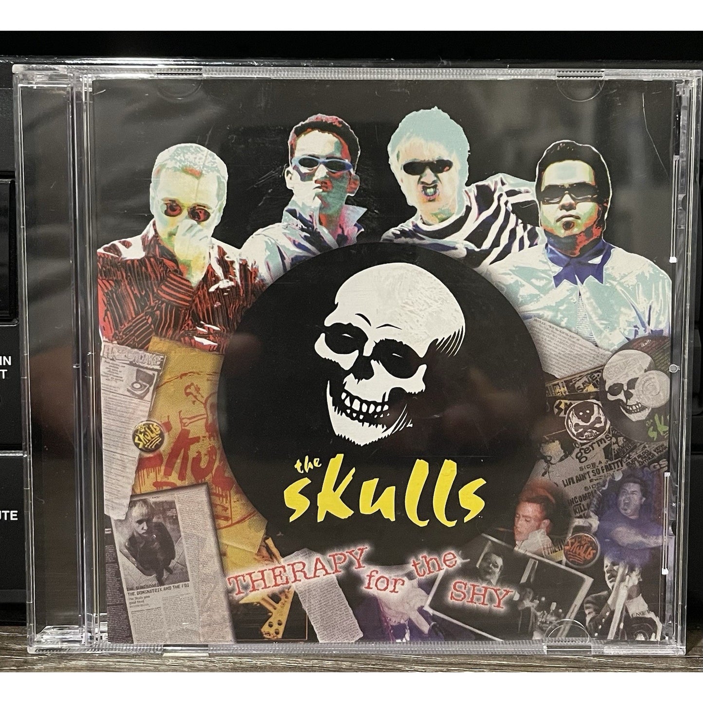 THE SKULLS - THERAPY FOR THE SHY PREOWNED OUT OF PRINT CD PUNK ROCK 2002
