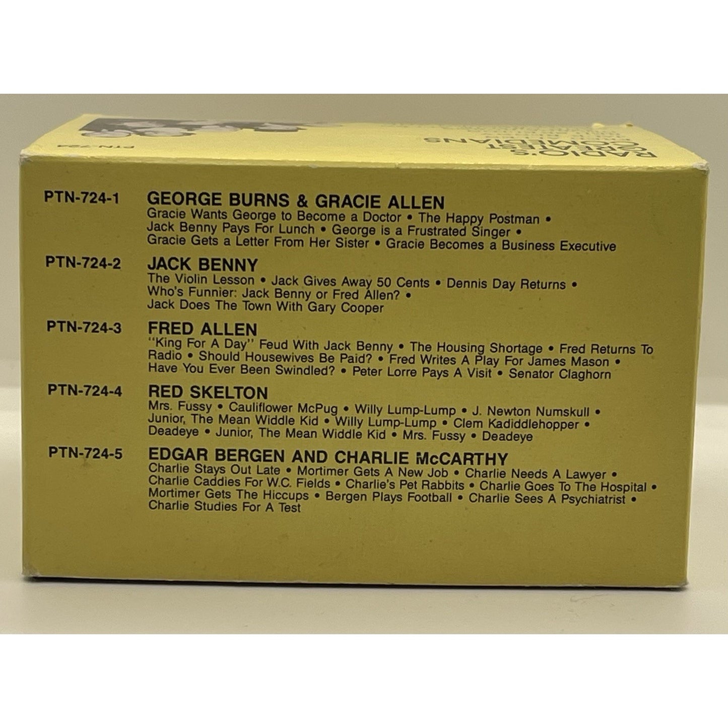Radio's Greatest Comedians Set 5 - Jack Benny, Red Skelton, George Burns 1992