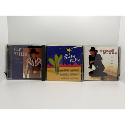 Lot Of 10 Country CDs: Clay Walker, Reba, Bonnie Raitt Wade Hayes and More