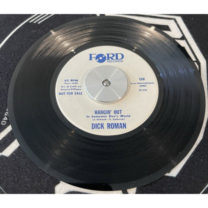 Rare Promo 1960S Dick Roman – When There's Love/Hangin Out 150 45 Ford Records