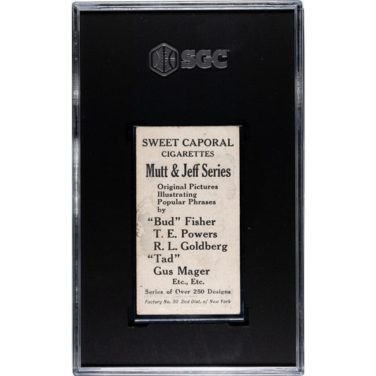 1906-11 Sweet Caporal Mutt & Jeff Series Type 1 I’ll Take the Same 6 SGC 4 VG EX