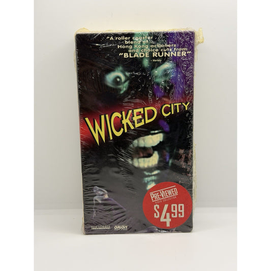 Wicked City (Peter Mak), 1995 VHS, NR, Former Blockbuster Rental Cult Classsic