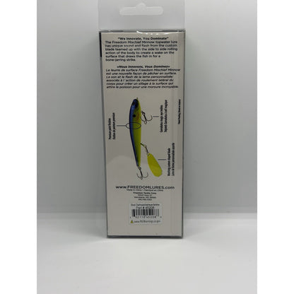 Freedom Mischief Minnow 4-1/2", Ghost Chartreuse Fantome, #45208 - Lot#314