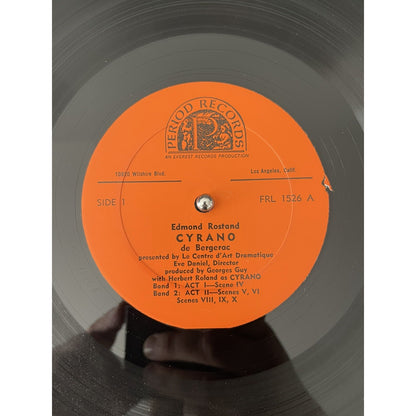 Rare Cyrano Bergerac Edmond Rostand FRL 1526 Everest Period Records Vinyl Record