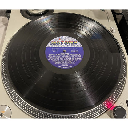 Diana Ross and The Supremes Farewell 2 Vinyl Record Set With Booklet Hole Punch