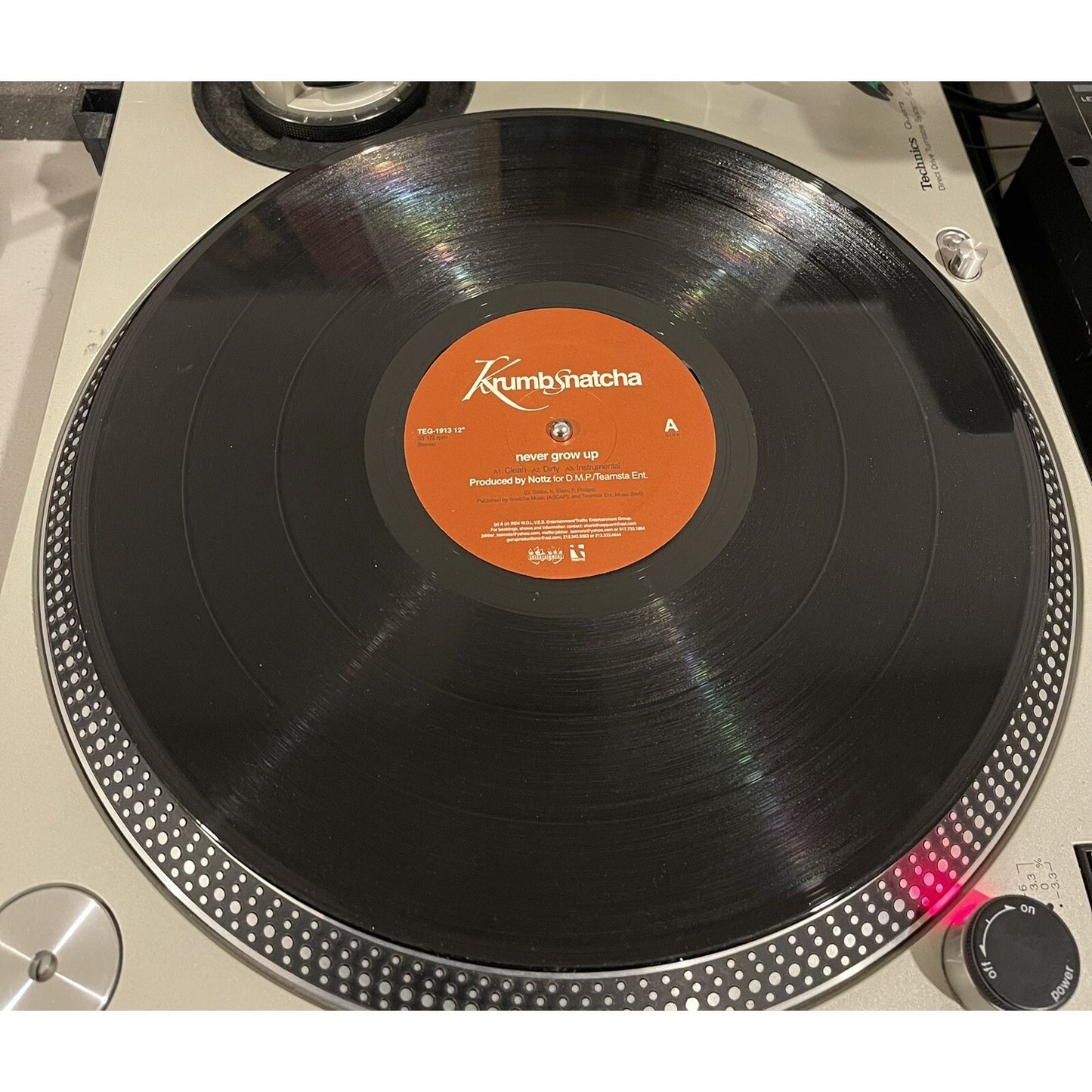 KRUMBSNATCHA - NEVER GROW UP / HERE WE GO (12") 2004!! RARE!! GURU + PETE ROCK