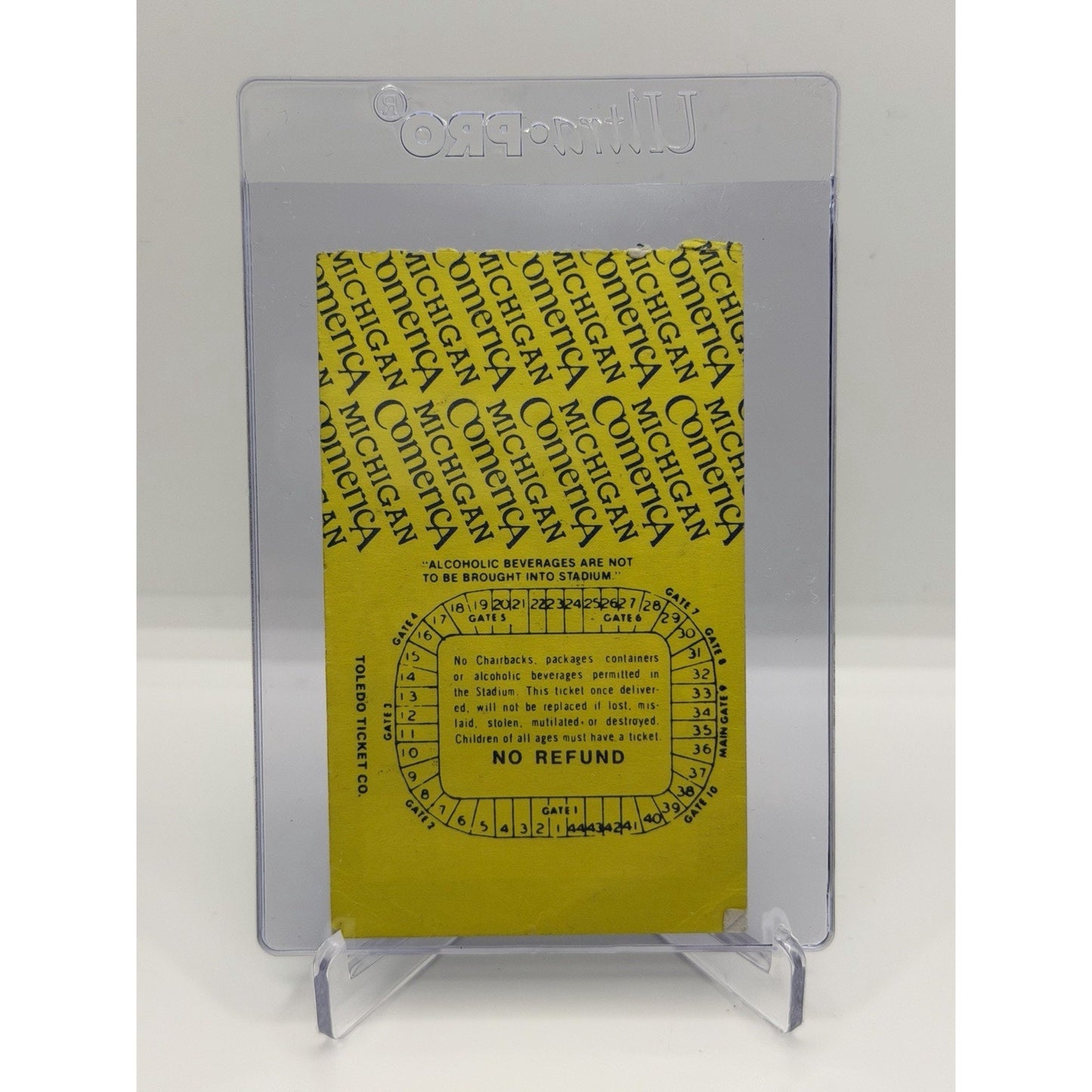 1988 University of Michigan vs Wake Forest College Football Ticket Stub