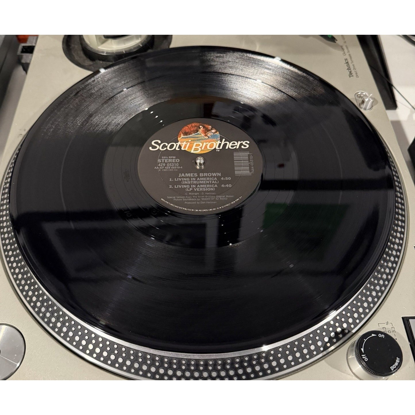 James Brown - Living In America (12" Extended Dance Mix) Rocky IV Scotti Bros.
