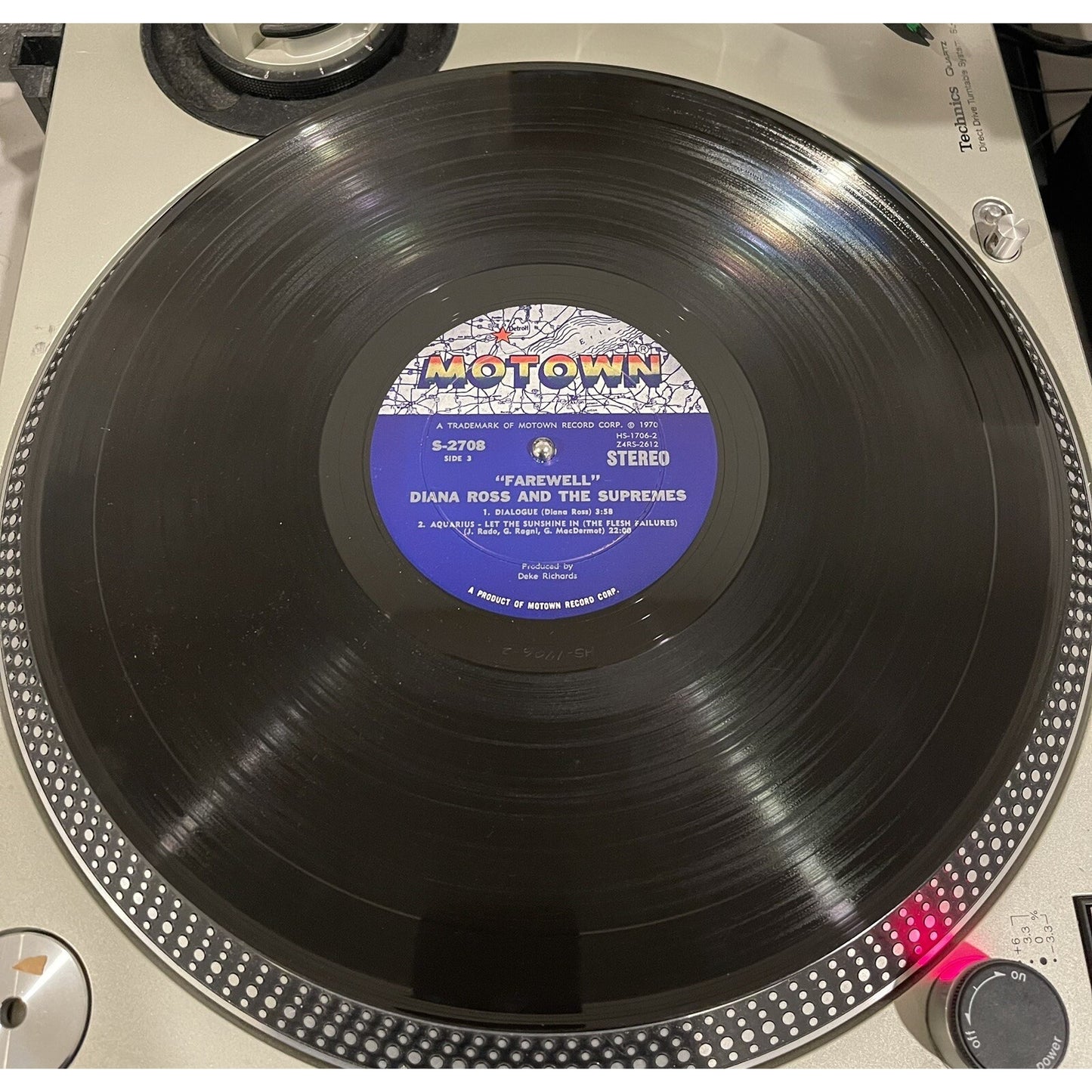 Diana Ross and The Supremes Farewell 2 Vinyl Record Set With Booklet Hole Punch