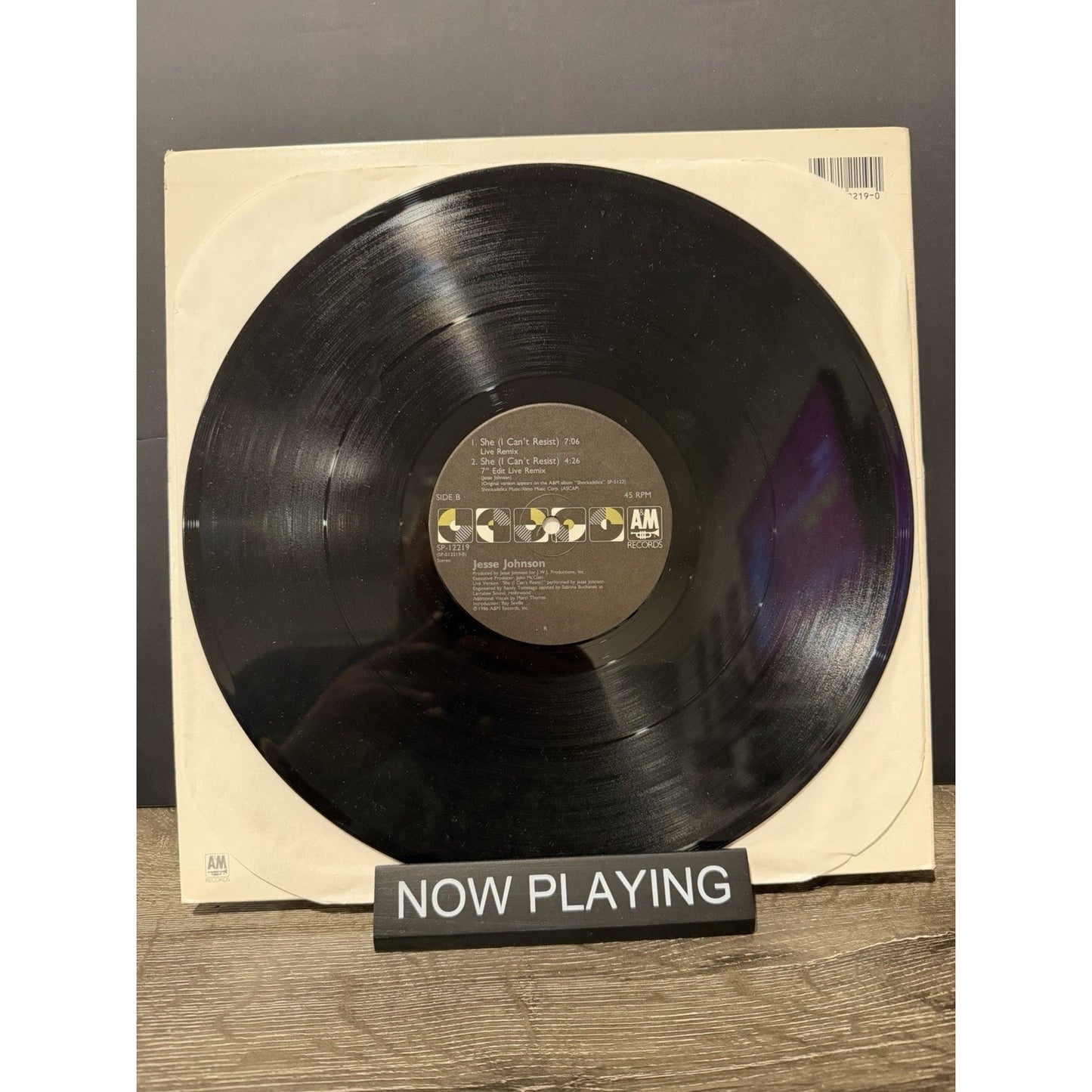 Jesse Johnson She Can’t Resist Vinyl 12 Inch Single Prince Affiliated Artist