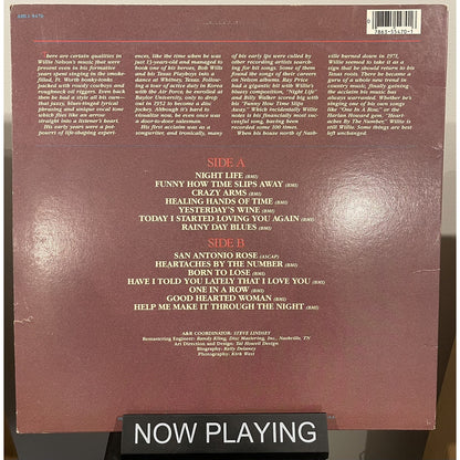 Willie Nelson Self Titled 12” Vinyl RCA Records Compilation Remastered Country
